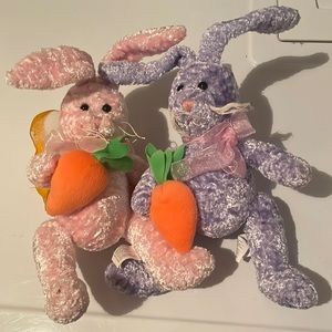 Plush Easter bunny rabbits